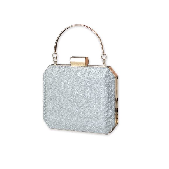 Small Evening Bag Glitter Clutch Bag Sparkly Handbag Bridal Wedding T_T - Picture 1 of 9